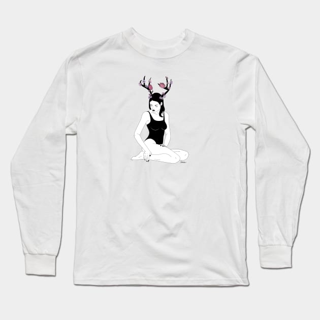 One With Nature Long Sleeve T-Shirt by camissao